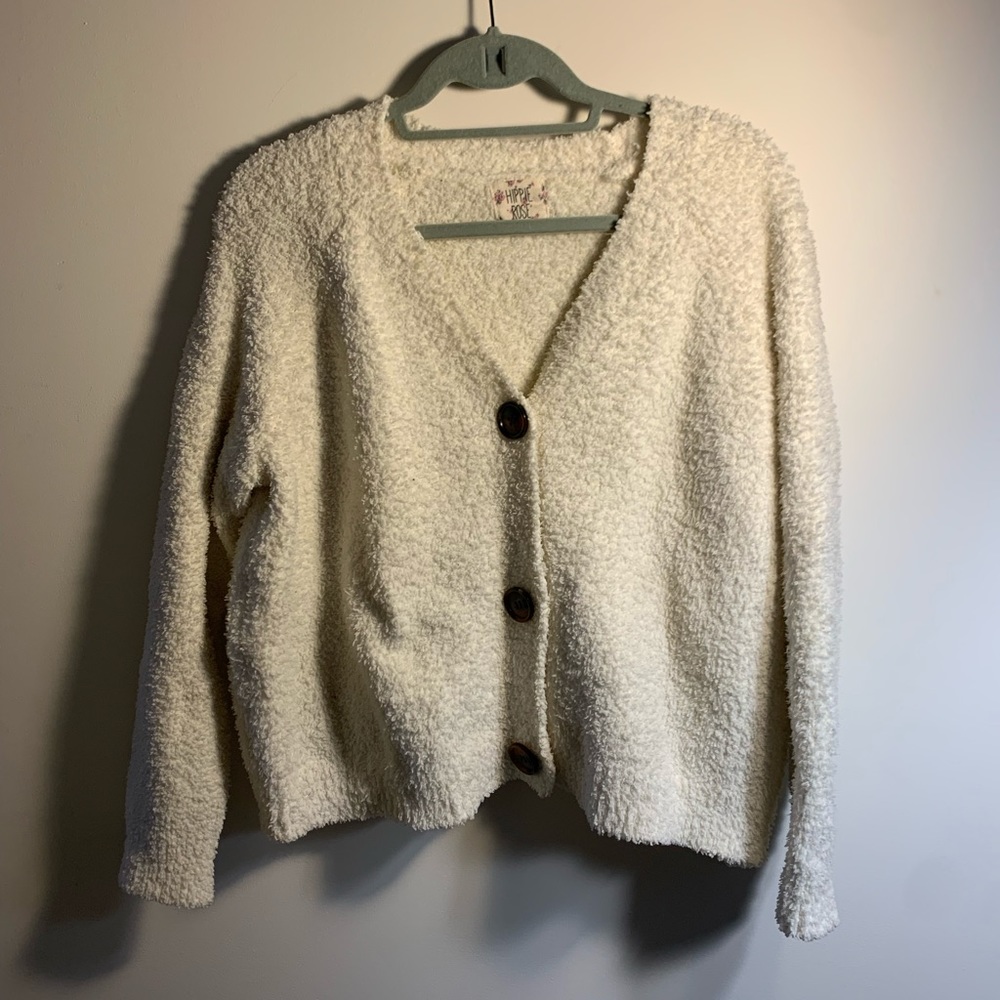 Fuzzy Oversized Cardigan - Picture 2 of 4